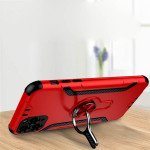Wholesale Airvent Holder 360 Ring Stand Armor Case with Magnetic Metal Plate for iPhone 11 6.1 (Red)